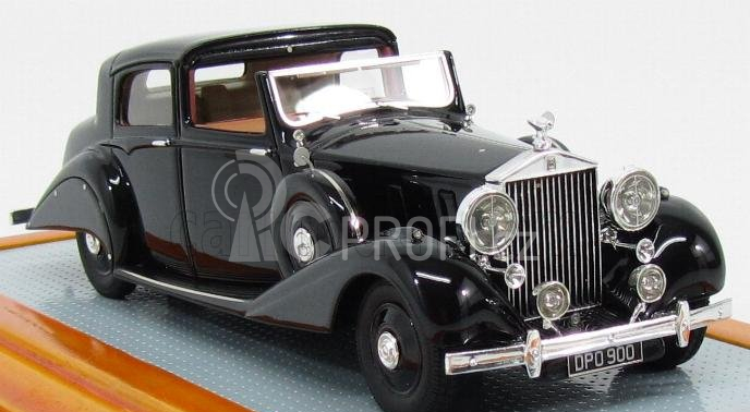 Ilario-model Rolls royce Piii 3cp130 Sedanca De Ville Hooper Semiconvertible 1937 1:43 Black