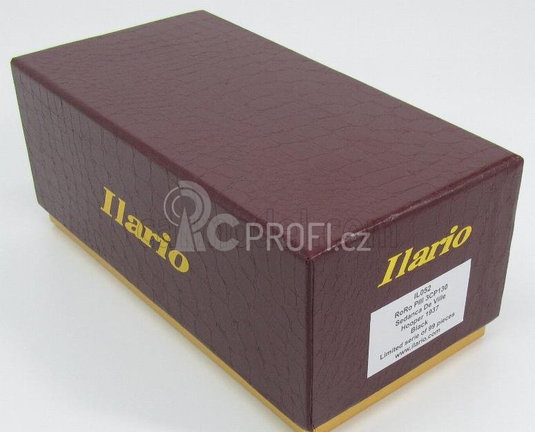 Ilario-model Rolls royce Piii 3cp130 Sedanca De Ville Hooper Semiconvertible 1937 1:43 Black