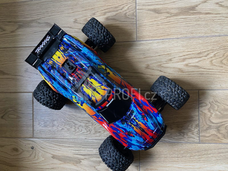 BAZAR - RC auto Traxxas Rustler 1:10 VXL 4WD TQi, červená