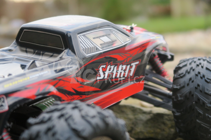 RC auto Q901C Spirit brushless, červená + náhradní baterie