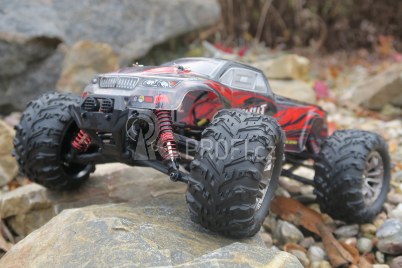 RC auto Q901C Spirit brushless, červená + náhradní baterie