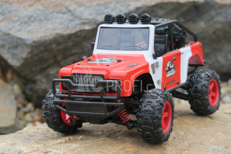 BAZAR - RC auto JEEP Subotech Brave, červená