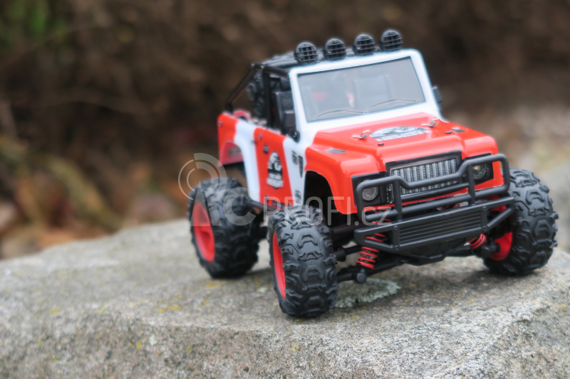 RC auto JEEP Subotech Brave, červená