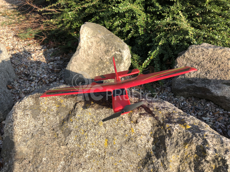 RC letadlo Cessna Glider Z50, červená + náhradní baterie