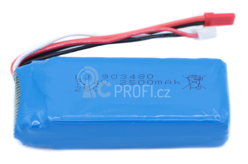 Akumulátor 2500mAh 7,4V Li-Pol BEC