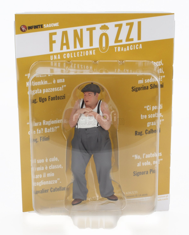 Infinite statue Figures Ragioniere Ugo Fantozzi - Per Me... La Corazzata Kotiomkin... E' Una Cagata Pazzesca! 1:18 Šedá Bílá