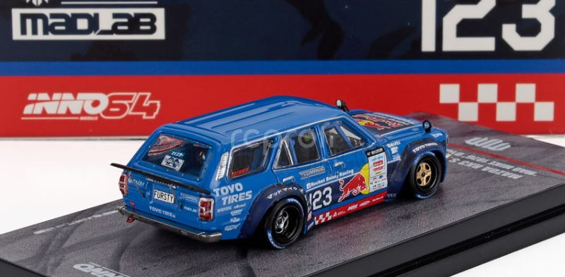 Inno-models Mazda Rx-3 Sw Station Wagon N 123 Racing 1976 1:64 Blue