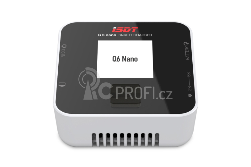 iSDT nabíječ Q6 nano - poškrábaný display