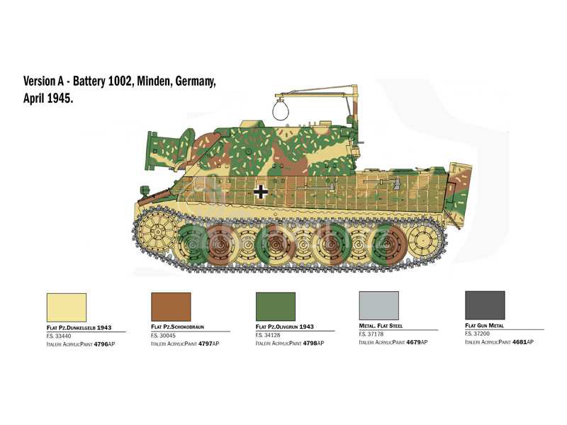 Italeri 38 cm RW 61 auf Sturmmorser Tiger (1:35)