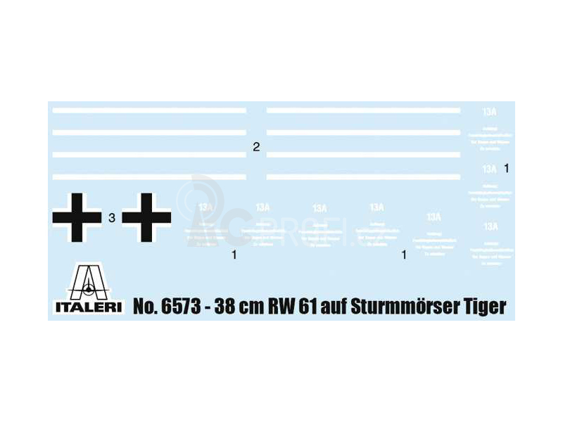 Italeri 38 cm RW 61 auf Sturmmorser Tiger (1:35)