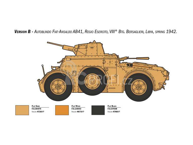 Italeri AB 41 with Bersaglieri Italian Infantry (1:35)