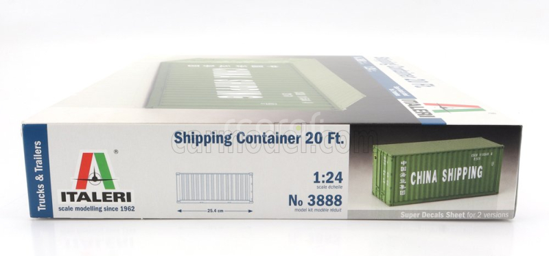 Italeri Accessories Container 20' China Shipping For Trailer Truck 1:24 /