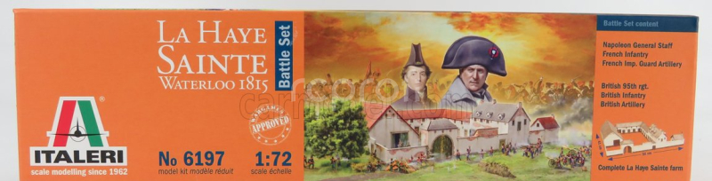 Italeri Accessories Diorama - War Battle Set - La Haye Sainte Waterloo 1815 1:72 /