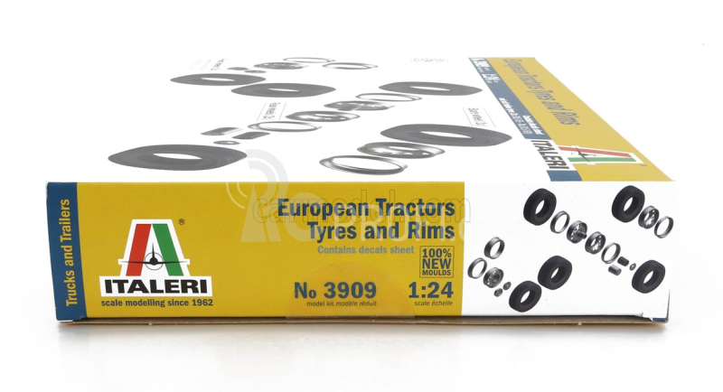 Italeri Accessories Set 8x European Tires And Rims For Truck 1:24 /