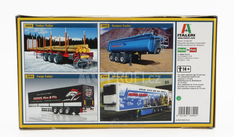 Italeri Accessories Set 8x Rubber Tires For Truck 1:24 /
