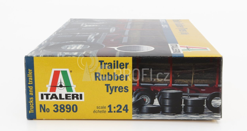 Italeri Accessories Set 8x Rubber Tires For Truck 1:24 /