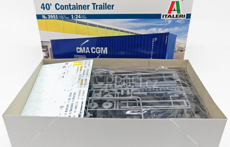 Italeri Accessories Trailer For Truck - Rimorchio Trasporto Container 1:24 /