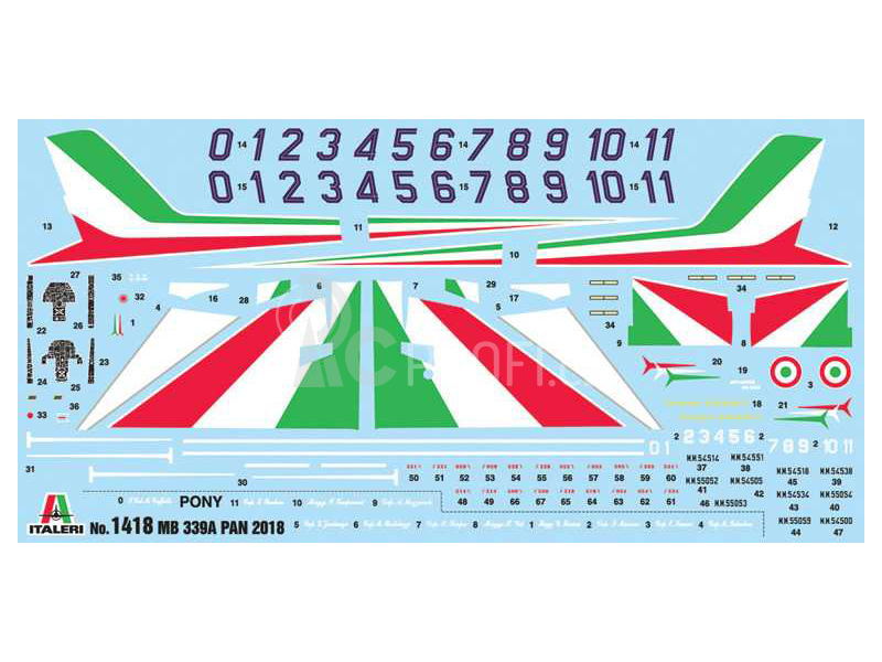 Italeri Aermacchi MB-339A P.A.N. 2018 Livery (1:72)