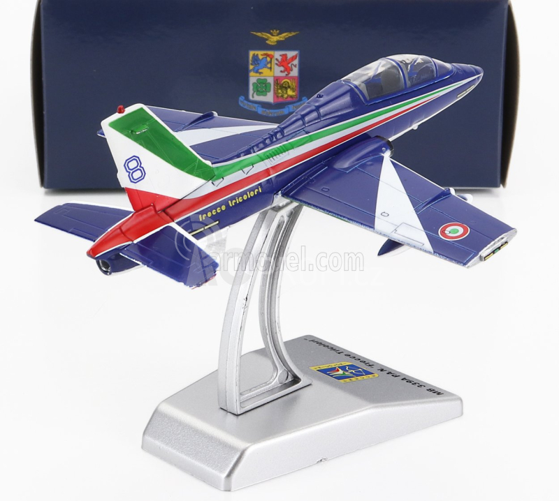 Italeri Aermacchi Mb339a Livrea 2023 N 8 Frecce Tricolori 1:100, modrá