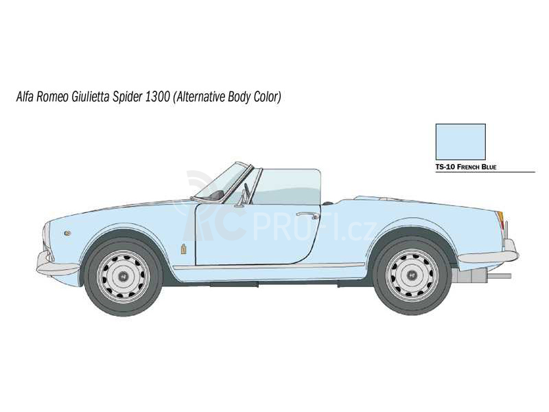 Italeri Alfa Romeo Giulietta Spider 1300 (1:24)