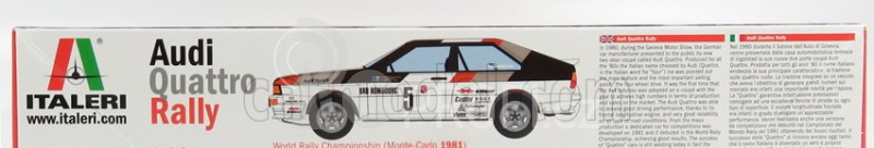 Italeri Audi Quatrro Team Audi Sport N 5 Rally Montecarlo 1981 H.mikkola - A.hertz 1:24 /
