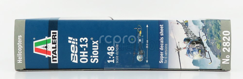 Italeri Bell Oh-13 Sioux Helicopter Military 1969 1:48 /