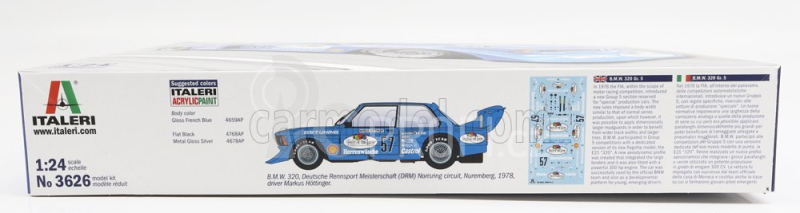 Italeri BMW 3-series 320 Gr.5 N 57 Drm Season 1978 M.hottinger 1:24 /