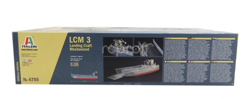 Italeri Boat Lcm3 Landing Craft Military D-day Normandy 1944 1:35 /