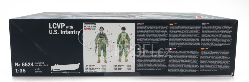 Italeri Boat Lcvp Landing Craft With Usa Infantry Military D-day Normandy 1944 1:35 /