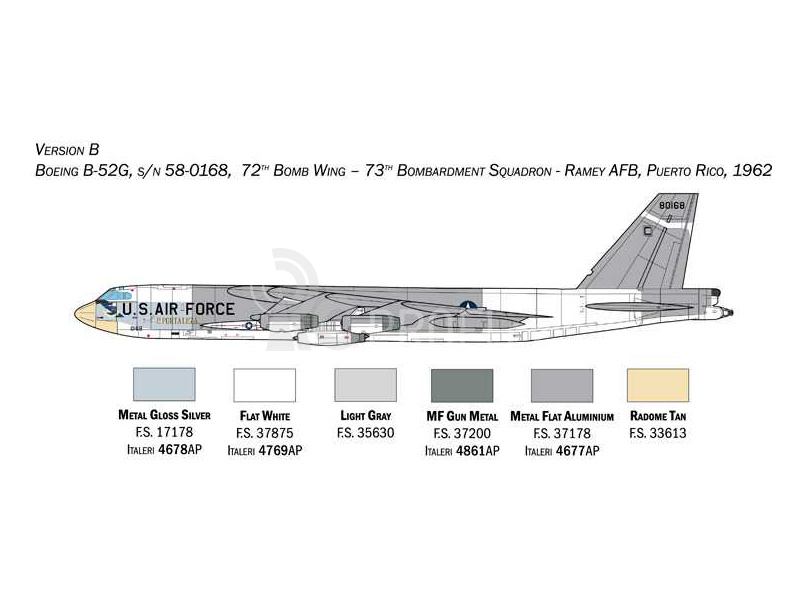 Italeri Boeing B-52G Stratofortress Early version (1:72)