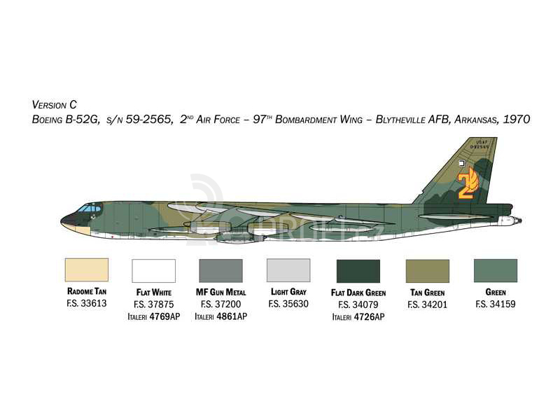 Italeri Boeing B-52G Stratofortress Early version (1:72)