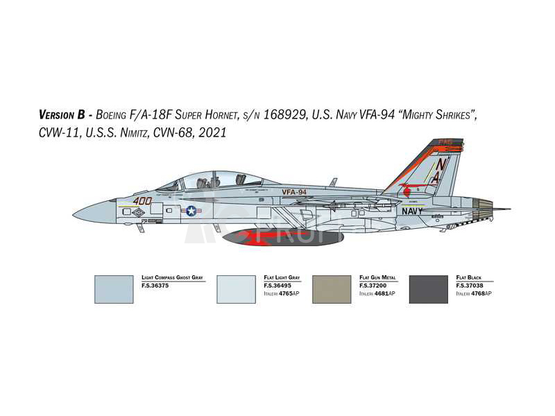 Italeri Boeing F/A-18F Hornet U.S. Navy Special Colors (1:48)