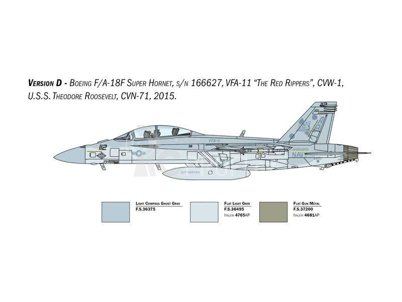 Italeri Boeing F/A-18F Hornet U.S. Navy Special Colors (1:48)