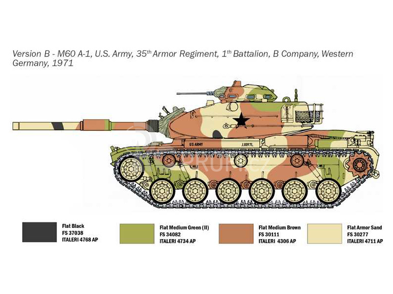 Italeri Chrysler M60A1 (1:72)