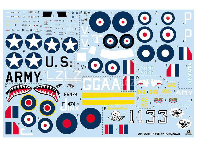 Italeri Curtiss P-40E/K Kittyhawk (1:48)