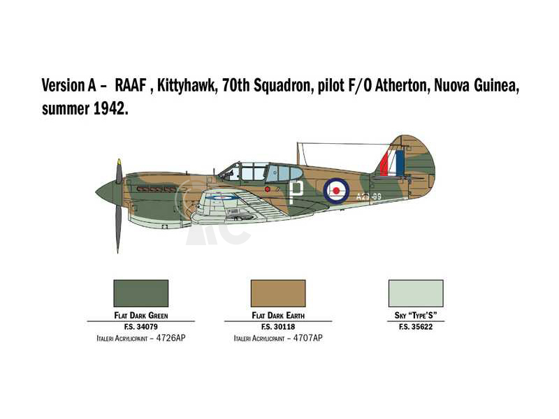 Italeri Curtiss P-40E/K Kittyhawk (1:48)