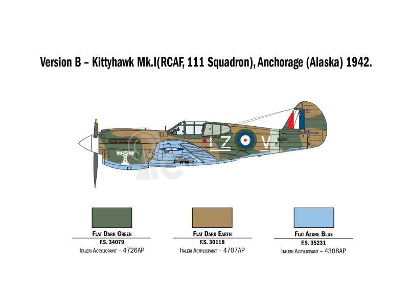 Italeri Curtiss P-40E/K Kittyhawk (1:48)