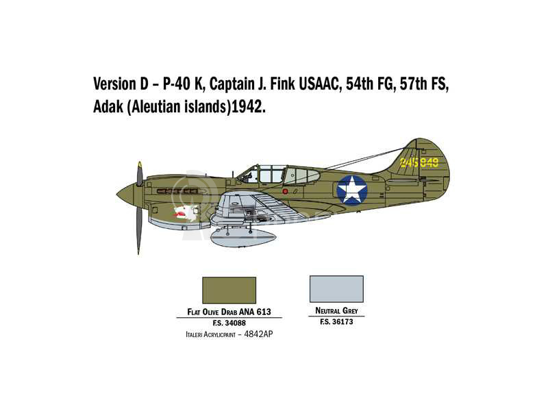 Italeri Curtiss P-40E/K Kittyhawk (1:48)