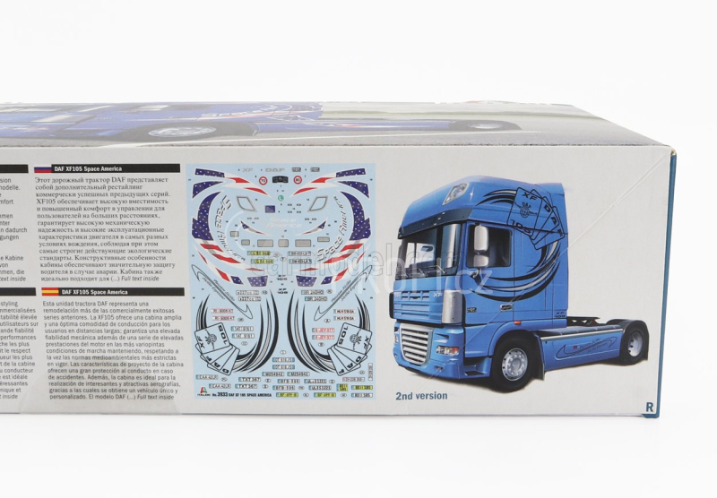 Italeri DAF Xf105 510 Space America Tractor Truck 2-assi 2011 1:24 /