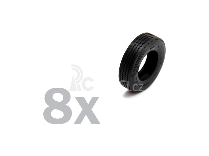 Italeri doplňky - TRUCK RUBBER TYRES (8x) (1:24)