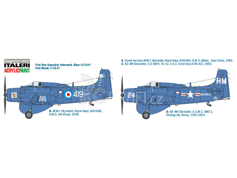 Italeri Douglas AD-4W Skyraider(1:48)