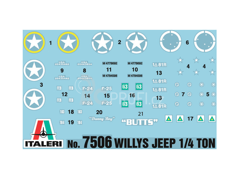 Italeri Easy Kit - 1/4 Ton 4x4 TRUCK (1:72)