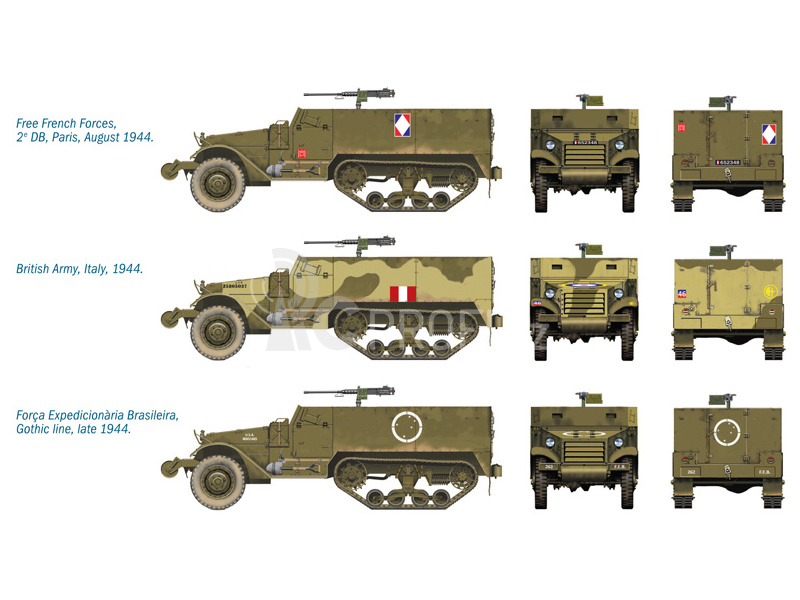 Italeri Easy Kit - M3A1 HALF TRACK (1:72)