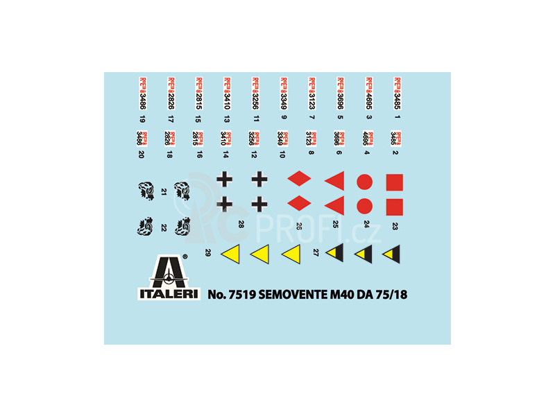 Italeri Easy Kit - SEMOVENTE M40 da 75/18 (1:72)