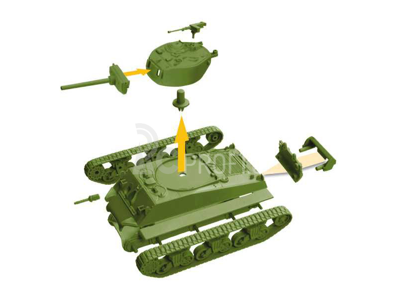 Italeri Easy Kit World of Tanks - Sherman (1:72)