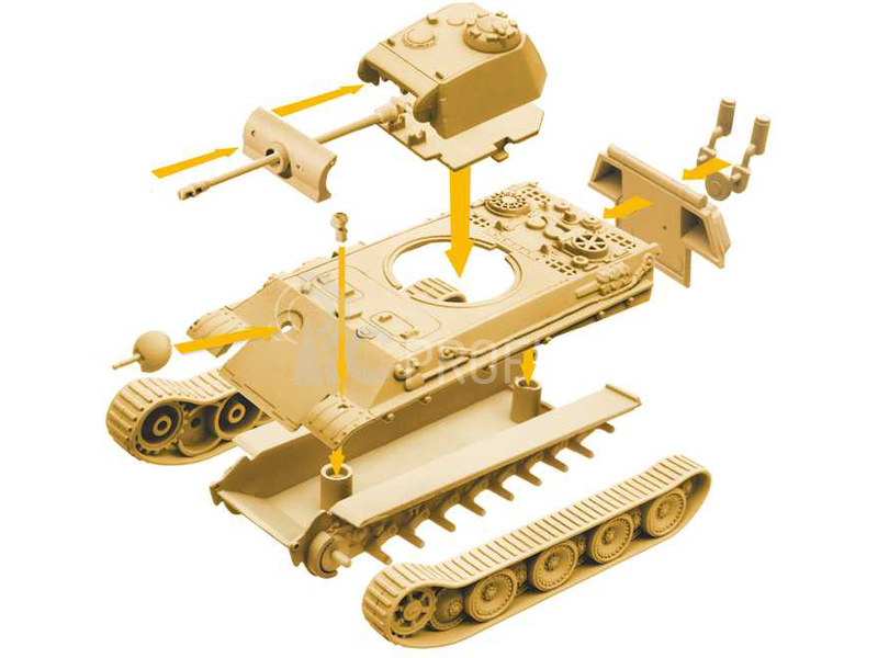 Italeri Easy to Build World of Tanks - Panther (1:72)