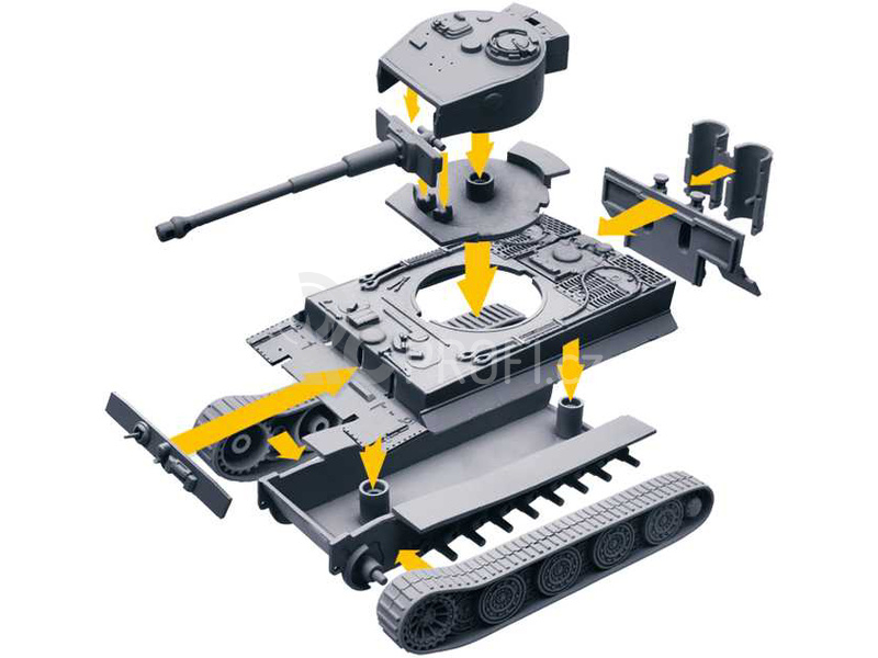 Italeri Easy to Build World of Tanks - Tiger (1:72)