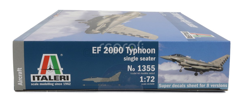 Italeri Eurofighter Ef-2000 Typhoon Airplane Single Seater Military 1994 1:72 /