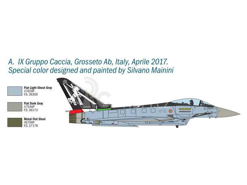 Italeri Eurofigter EF-2000 100. výročí italského letectva (1:72)