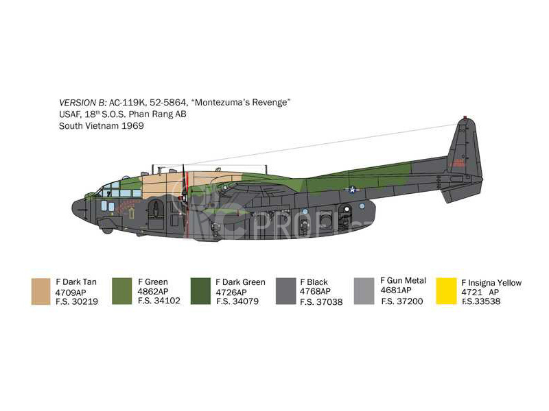 Italeri Fairchild AC-119K Stinger (1:72)